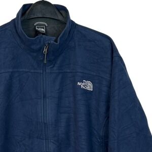 The Noth Face WINDWALL Fleece Jacket Men's XL Full‎ Zip Mid-Weight Jacket Blue